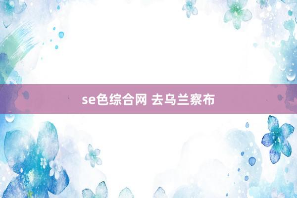 se色综合网 去乌兰察布