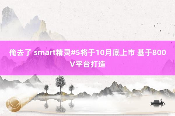 俺去了 smart精灵#5将于10月底上市 基于800V平台打造